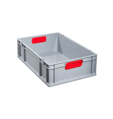 Aufbewahrungsbox ProfiPlus 456745, 34 Liter, für A3, außen 600x400x170mm, Kunststoff grau/rot