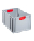 Aufbewahrungsbox ProfiPlus 456755, 65 Liter, für A3, außen 600x400x320mm, Kunststoff grau/rot