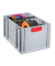 Aufbewahrungsbox ProfiPlus 456755, 65 Liter, für A3, außen 600x400x320mm, Kunststoff grau/rot