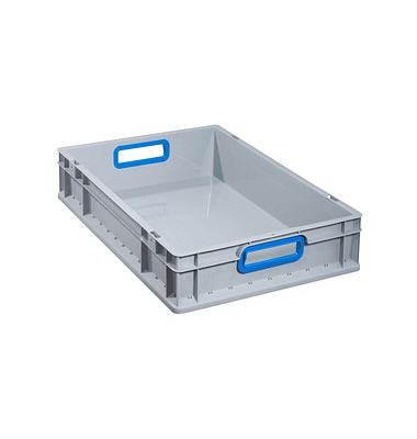 Aufbewahrungsbox ProfiPlus 456760, 23,7 Liter, für A3, außen 600x400x120mm, Kunststoff grau/blau