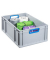 Aufbewahrungsbox ProfiPlus 456770, 44,3 Liter, für A3, außen 600x400x220mm, Kunststoff grau/blau