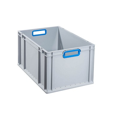 Aufbewahrungsbox ProfiPlus 456775, 65 Liter, für A3, außen 600x400x320mm, Kunststoff grau/blau