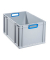 Aufbewahrungsbox ProfiPlus 456775, 65 Liter, für A3, außen 600x400x320mm, Kunststoff grau/blau