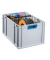 Aufbewahrungsbox ProfiPlus 456775, 65 Liter, für A3, außen 600x400x320mm, Kunststoff grau/blau