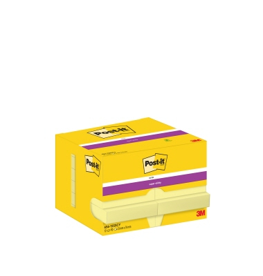 Haftnotizen 656-12SSCY, Super Sticky Notes, 73x47,6mm, gelb, rechteckig