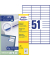 Etiketten ultragrip 3420, weiß 70x16,9mm, rechteckig, 