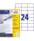 Etiketten ultragrip 3474, weiß 70x37mm, rechteckig, 