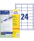 Etiketten ultragrip 3658, weiß 64,6x33,8mm, rechteckig, 