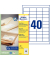 Etiketten Recycling LR3657, naturweiß 48,5x25,4mm, 