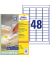 Etiketten L4736REV-100, weiß 45,7x21,2mm, rechteckig, 