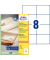 Etiketten Recycling LR3427, naturweiß 105x74mm, 