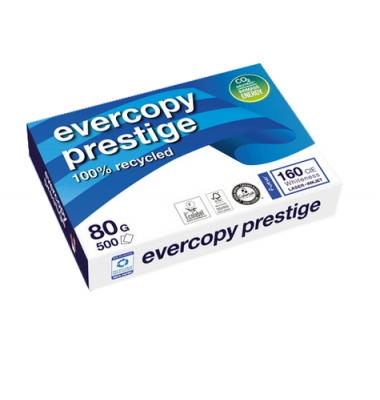 Recyclingpapier evercopy prestige 1914C A4 90g weiß 110er Weiße 