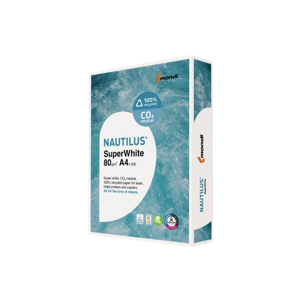 9003974433196 - Recyclingpapier SuperWhite 88020366 A4 80g weiß 104er Weiße  9003974433196 500 Blatt