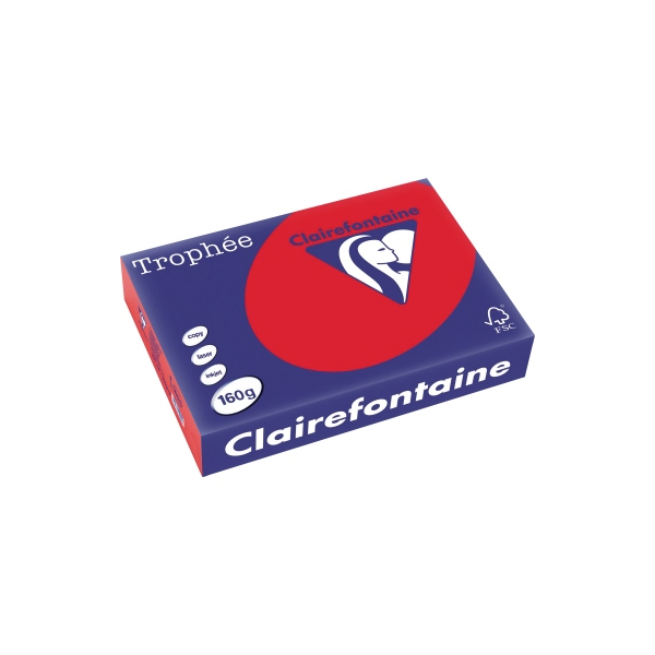 3329680100402 - Kopierpapier Trophee 1004C korallenrot intensiv A4 160g 250 Blatt 3329680100402 250 Stück