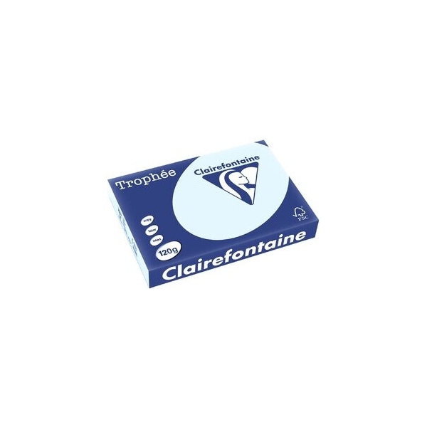 Clairefontaine Kopierpapier Trophee 1214C hellblau pastell A4 120g 3329680121407 Clairefontaine 250 Blatt