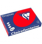 Kopierpapier Trophee 1227C A4 120g rot intensiv 