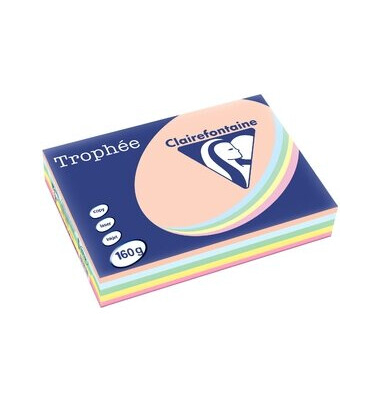 Kopierpapier Trophee 1712C farbig sortiert pastell A4 160g 