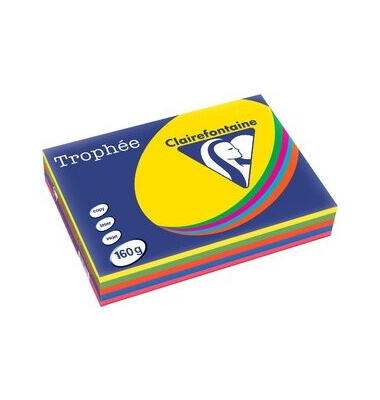 Kopierpapier Trophee 1713C farbig sortiert intensiv A4 160g 