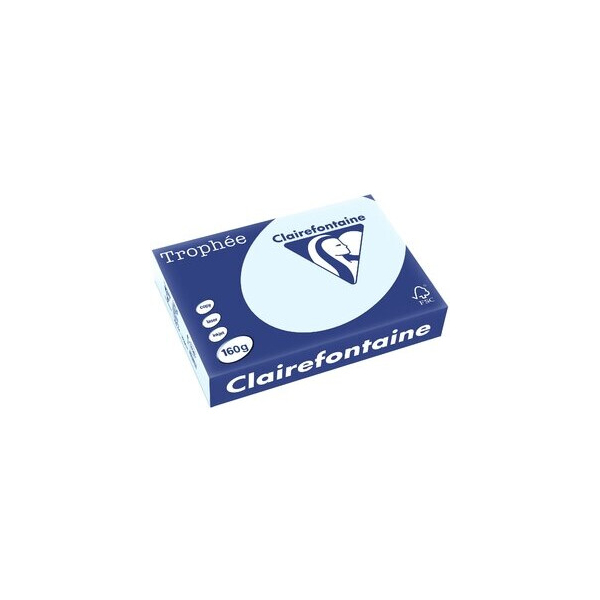 Clairefontaine Kopierpapier Trophee 2633C hellblau pastell A4 160g 3329680263305 Clairefontaine 250 Blatt