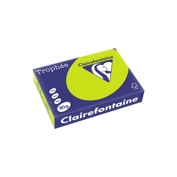 3329685297503 - Kopierpapier Trophee 2975C grün neon A4 80g  3329685297503 500 Stück