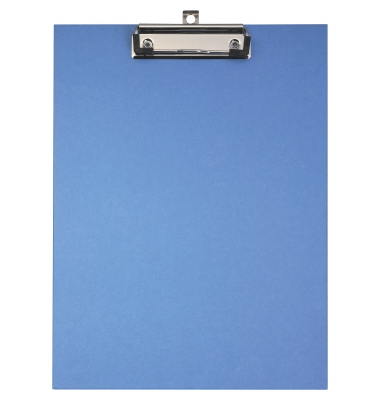 Klemmbrett oeco 4123 A4 blau recycelter Karton mit Papierüberzug inkl Aufhängeöse 