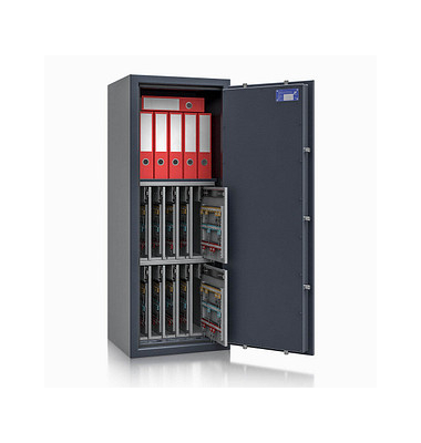 Schlüsseltresor 157024.11 safe4key 184kg grau mit Doppelbartschloss Stahlblech