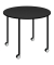 Flex Office Mehrzwecktisch Holz schwarz 96,0 x 96,0 x 75,0 cm