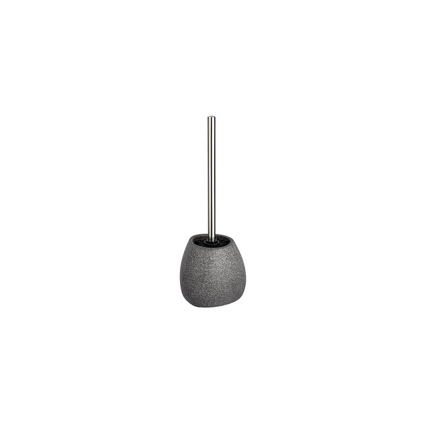 4008838269800 - WC-Garnitur Pion Grau Keramik WC-Bürstenhalter mit Silikonborsten Grau Keramik grau - grau - Wenko 4008838269800 - WC-Garnitur Pion Grau Keramik WC-Bürstenhalter mit Silikonborsten Grau Keramik grau - grau - Wenko