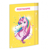 Postmappe 46334, A4 mehrfarbig Karton 350g, f&uuml;r ca. 220 Blatt  (80 g/m&sup2;), mit 3 Einschlagklappen