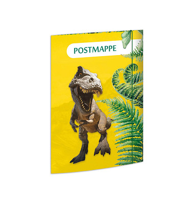 Postmappe 46335, A4 mehrfarbig Karton 350g, f&uuml;r ca. 220 Blatt  (80 g/m&sup2;), mit 3 Einschlagklappen
