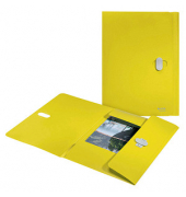 Heftbox Recycle 46220015, A4 gelb, 1,5cm F&uuml;llh&ouml;he, Polypropylen (PP) 80g