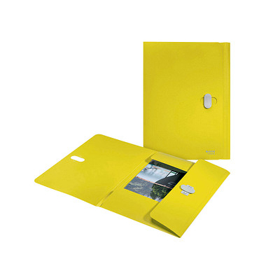Heftbox Recycle 46220015, A4 gelb, 1,5cm F&uuml;llh&ouml;he, Polypropylen (PP) 180g