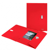 Heftbox Recycle 46220025, A4 rot, 1,5cm F&uuml;llh&ouml;he, Polypropylen (PP) 80g