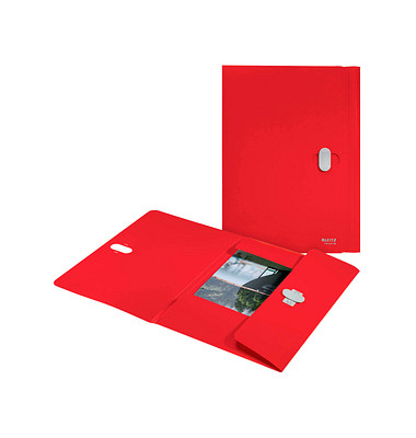 Heftbox Recycle 46220025, A4 rot, 15mm Füllhöhe, Polypropylen (PP)