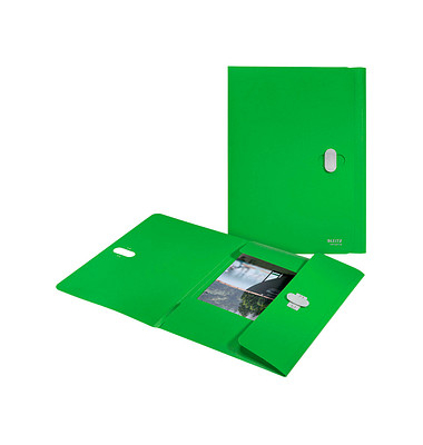 Heftbox Recycle 46220055, A4 gr&uuml;n, 1,5cm F&uuml;llh&ouml;he, Polypropylen (PP) 80g