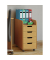 Konal Mini Rollcontainer buche 4 Auszüge 33,0 x 40,0 x 65,0 cm
