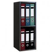 Aktenregal Offas schwarz 34,0 x 30,0 x 72,0 cm