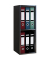 Aktenregal Offas schwarz 34,0 x 30,0 x 72,0 cm