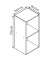 Aktenregal Offas grau 34,0 x 30,0 x 72,0 cm