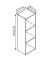 Aktenregal Offas grau 34,0 x 29,0 x 107,0 cm