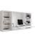 Wandschreibtisch Teala 917039, 60cm (H), 120x20cm (BxT), quadratisch, weiß / weiß