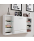 Wandschreibtisch Teala 917039, 60cm (H), 120x20cm (BxT), quadratisch, weiß / weiß