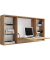 Wandschreibtisch Teala 917042, 60cm (H), 120x20cm (BxT), quadratisch, eiche / eiche