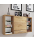 Wandschreibtisch Teala 917042, 60cm (H), 120x20cm (BxT), quadratisch, eiche / eiche