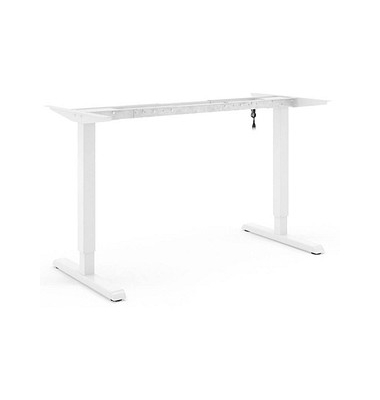 Steelforce Pro 300 Slim elektrisch höhenverstellbares Schreibtischgestell weiß ohne Tischplatte T-Fuß-Gestell weiß 101