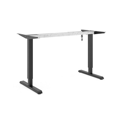 Steelforce Pro 300 elektrisch höhenverstellbares Schreibtischgestell schwarz ohne Tischplatte T-Fuß-Gestell schwarz 10