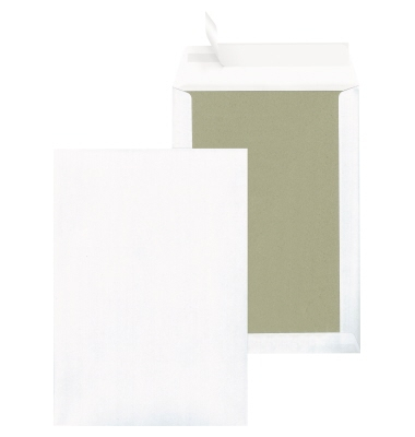 Versandtaschen BlessOf 30022366 mit Papprückwand, C5, ohne Fenster, haftklebend, 100g, weiß