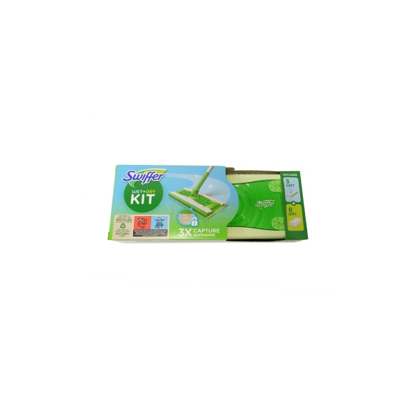 8001841276113 - 276113 - Swiffer Bodenwischer Set Wischer + 8 trocken + 3 feuchte Tücher