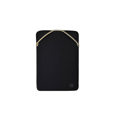 Laptophülle Protective Reversible Kunstfaser schwarzgold bis 35,8 cm (14,1 Zoll)