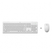 230 Tastatur-Maus-Set kabellos weiß
